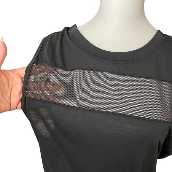 Nike x Soul Cycle XS Muscle Tee Black Tank Top Open Back Mesh Workout - Picture 5 of 10